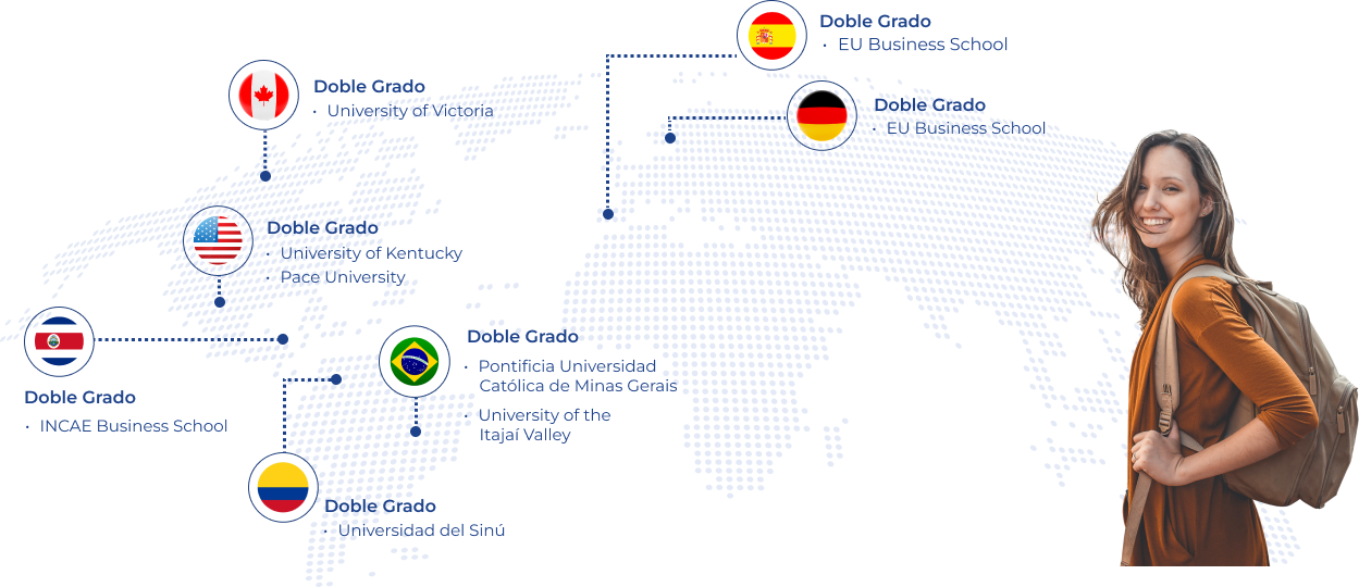 Refuerza tu carrera con nuestras mas de 7 opciones de doble grado internacional en la cientifica